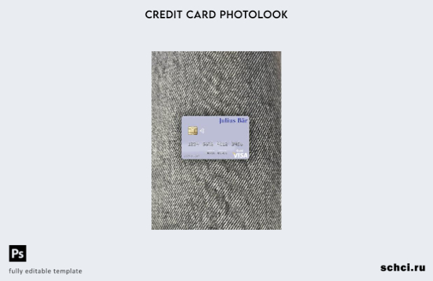 цифровая загрузка Monaco Julius Bär & Co. AG Bank Visa, дебетовая карта, фотошаб